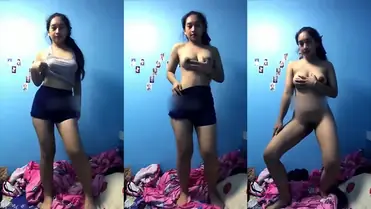 Bocil ABG Cantik Main Jari Sambil Pamer Toket Gede