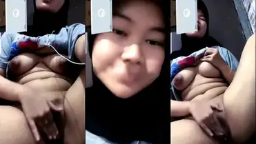 Mahasiswi Hijab VCS Sensual Obati Rindu LDR