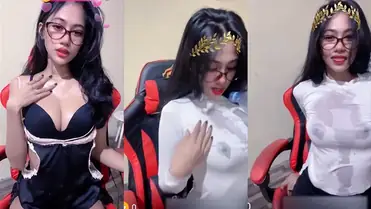 Una Live Pamer Belahan Dada Gede Menggoda Iman